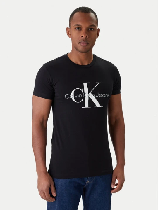 Zdjęcie produktu Calvin Klein Jeans T-Shirt J30J320935 Czarny Slim Fit