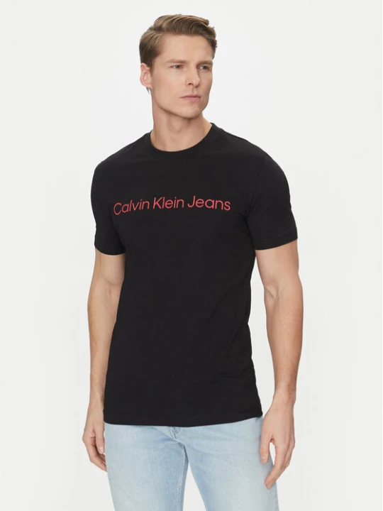 Zdjęcie produktu Calvin Klein Jeans T-Shirt J30J322552 Czarny Slim Fit