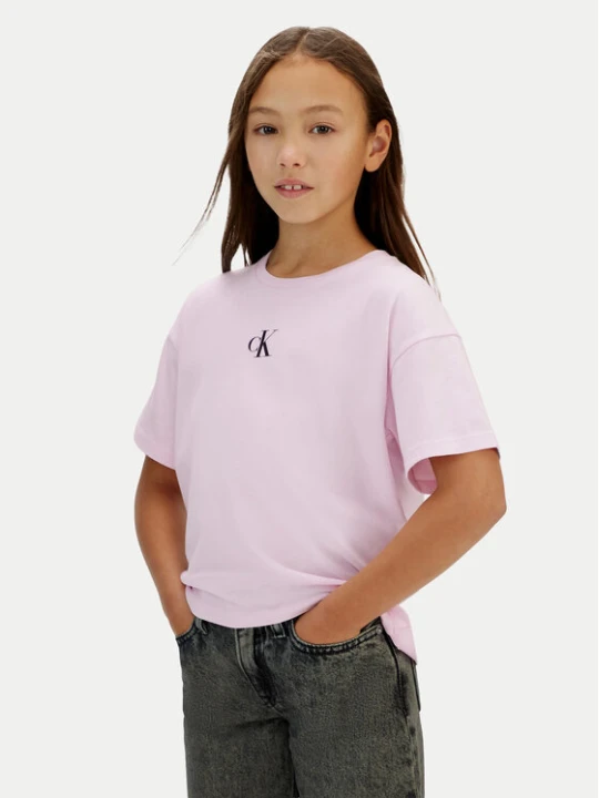 Zdjęcie produktu Calvin Klein Jeans T-Shirt Logo IG0IG02136 Różowy Boxy Fit