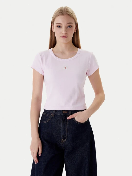 Zdjęcie produktu Calvin Klein Jeans T-Shirt LV047C200G Różowy Slim Fit