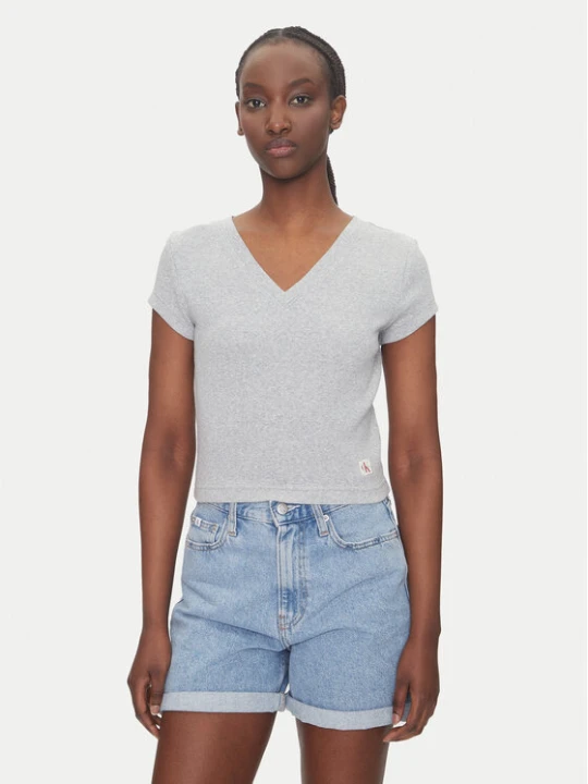 Zdjęcie produktu Calvin Klein Jeans T-Shirt LV047C910G Szary Regular Fit