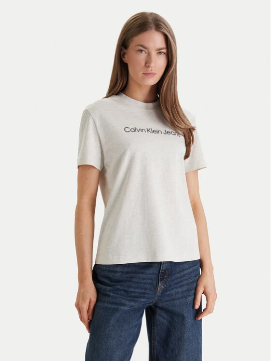 Zdjęcie produktu Calvin Klein Jeans T-Shirt LV047C912G Beżowy Regular Fit