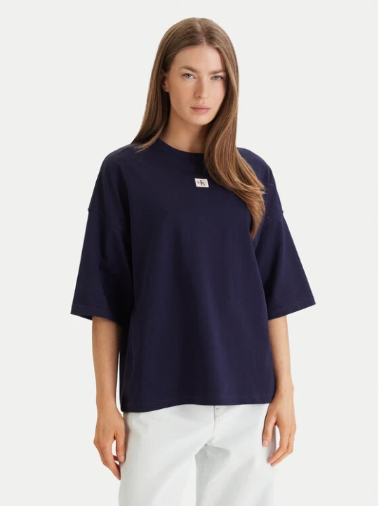 Zdjęcie produktu Calvin Klein Jeans T-Shirt LV047D204G Fioletowy Oversize