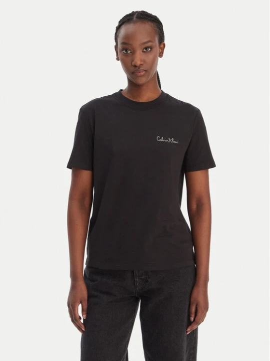 Zdjęcie produktu Calvin Klein Jeans T-Shirt LV047E809G Czarny Classic Fit
