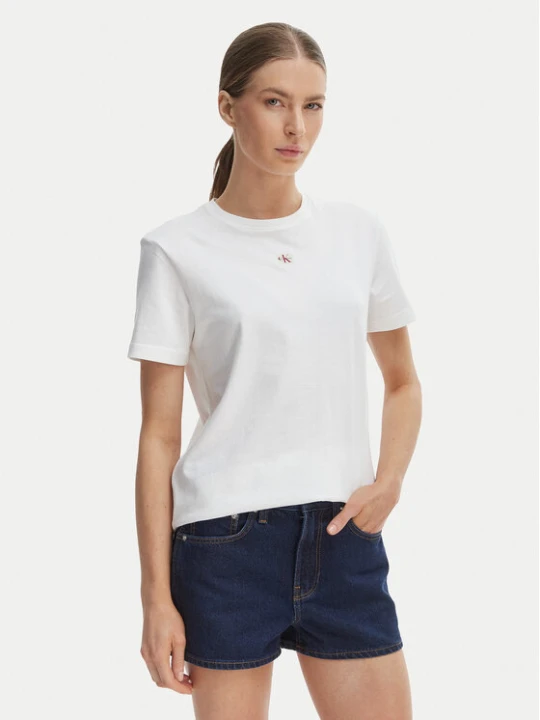Zdjęcie produktu Calvin Klein Jeans T-Shirt LV047F227G Biały Classic Fit