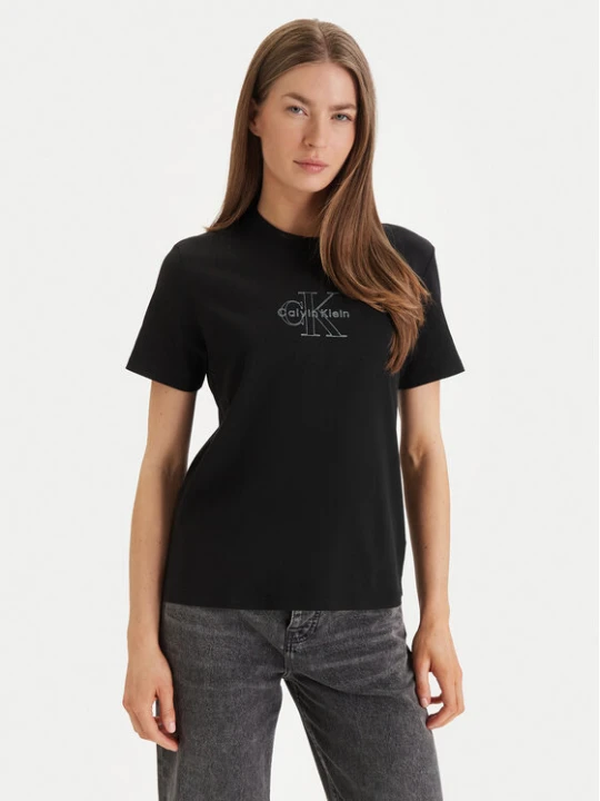 Zdjęcie produktu Calvin Klein Jeans T-Shirt LV047F831G Czarny Regular Fit