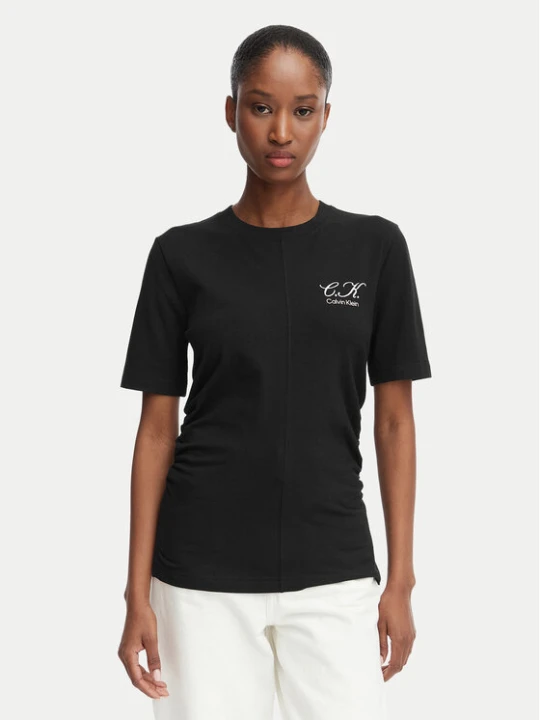 Zdjęcie produktu Calvin Klein Jeans T-Shirt LV047G808G Czarny Slim Fit