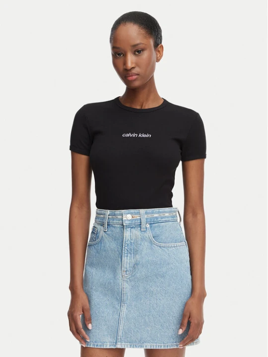 Zdjęcie produktu Calvin Klein Jeans T-Shirt LV047G816G Czarny Slim Fit