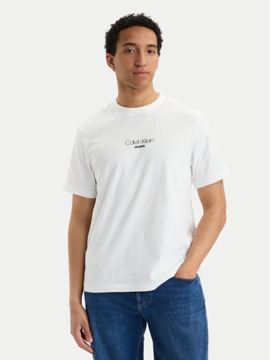 Zdjęcie produktu Calvin Klein Jeans T-Shirt LV04RB824G Biały Regular Fit