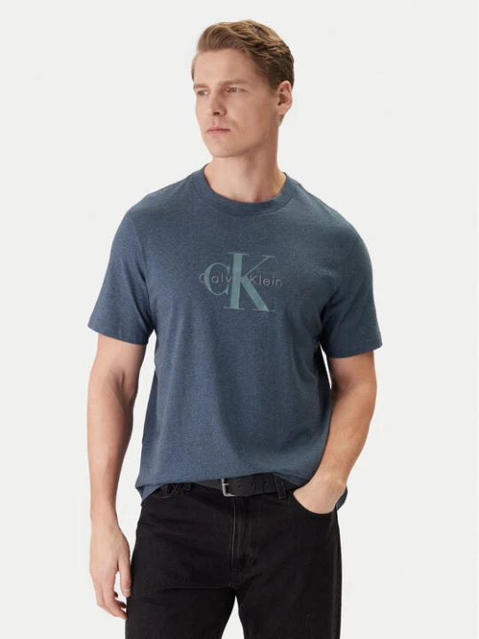 Zdjęcie produktu Calvin Klein Jeans T-Shirt LV04RB862G Granatowy Regular Fit
