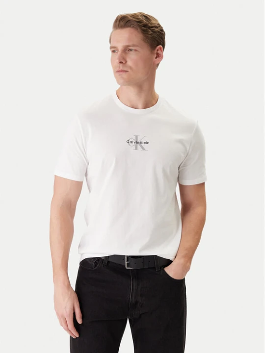 Zdjęcie produktu Calvin Klein Jeans T-Shirt LV04RB866G Biały Regular Fit