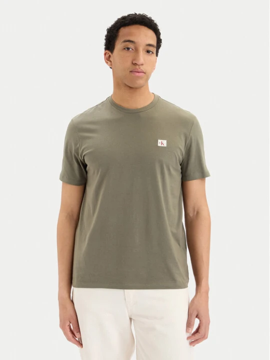 Zdjęcie produktu Calvin Klein Jeans T-Shirt LV04RC272G Zielony ciemny Regular Fit