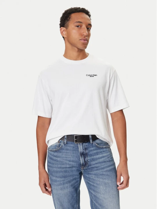 Zdjęcie produktu Calvin Klein Jeans T-Shirt LV04RD825G Biały Regular Fit