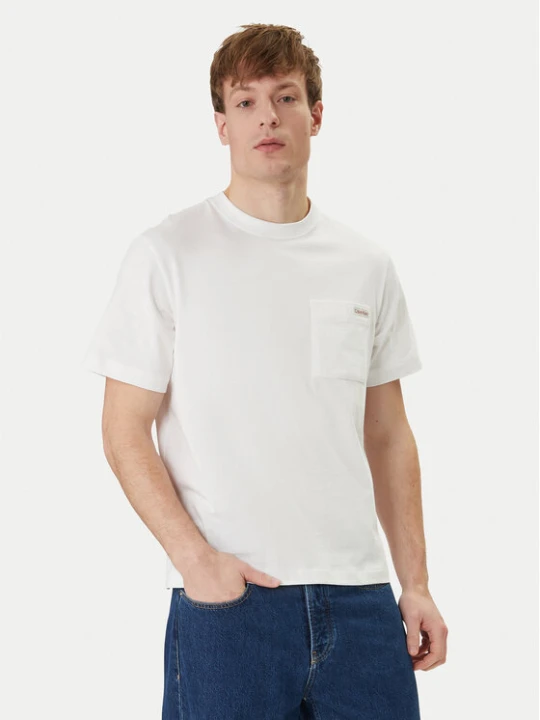 Zdjęcie produktu Calvin Klein Jeans T-Shirt LV04RF280G Biały Regular Fit