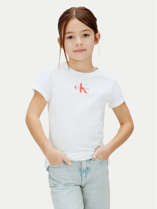 Zdjęcie produktu Calvin Klein Jeans T-Shirt LVCKSJA15G Biały Regular Fit