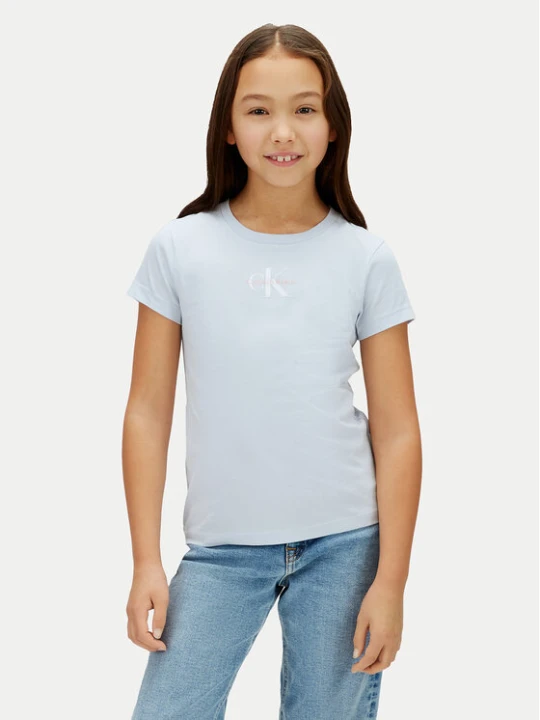 Zdjęcie produktu Calvin Klein Jeans T-Shirt LVCKSJA15G Niebieski Regular Fit