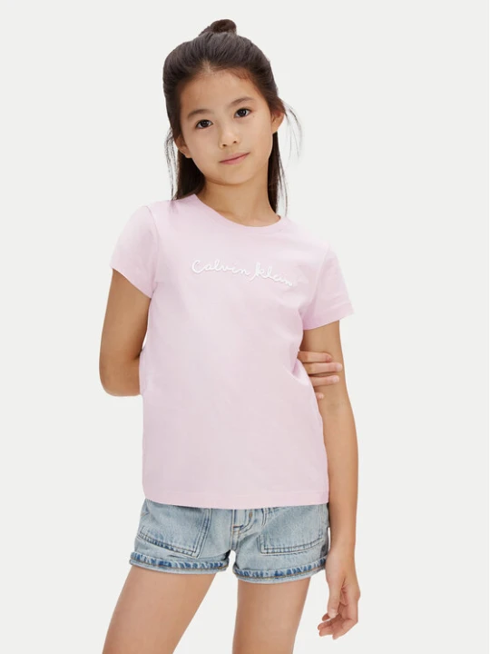 Zdjęcie produktu Calvin Klein Jeans T-Shirt LVCKSJA17G Różowy Regular Fit