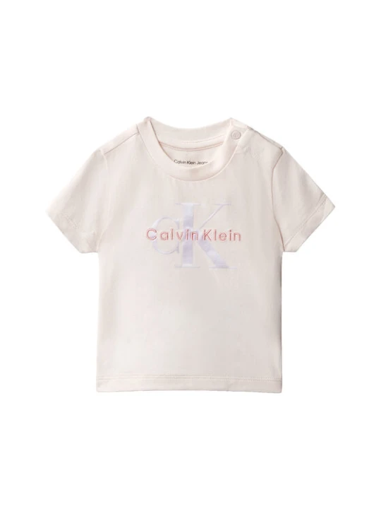 Zdjęcie produktu Calvin Klein Jeans T-Shirt LVCKSJA48B Écru Regular Fit Kremowy