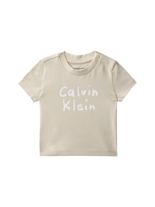 Zdjęcie produktu Calvin Klein Jeans T-Shirt LVCKSJA52B Beżowy Regular Fit