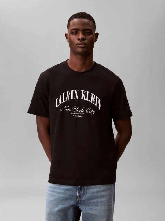Zdjęcie produktu Calvin Klein Jeans T-shirt MARCH GRAPHIC | Relaxed fit czarny