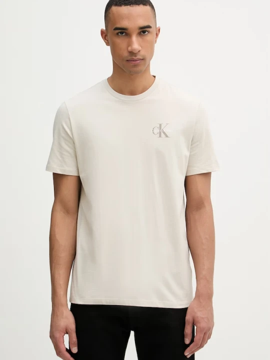 Zdjęcie produktu Calvin Klein Jeans t-shirt męski bawełniany 2-pack beżowy