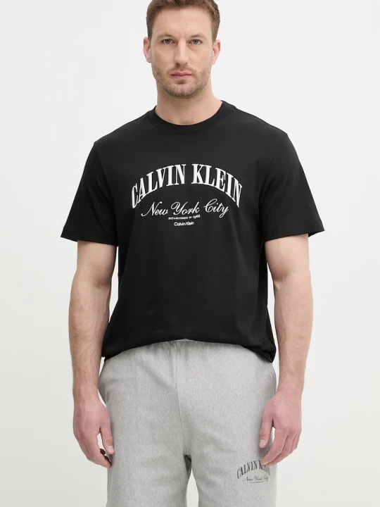 Zdjęcie produktu Calvin Klein Jeans T-shirt męski bawełniany czarny