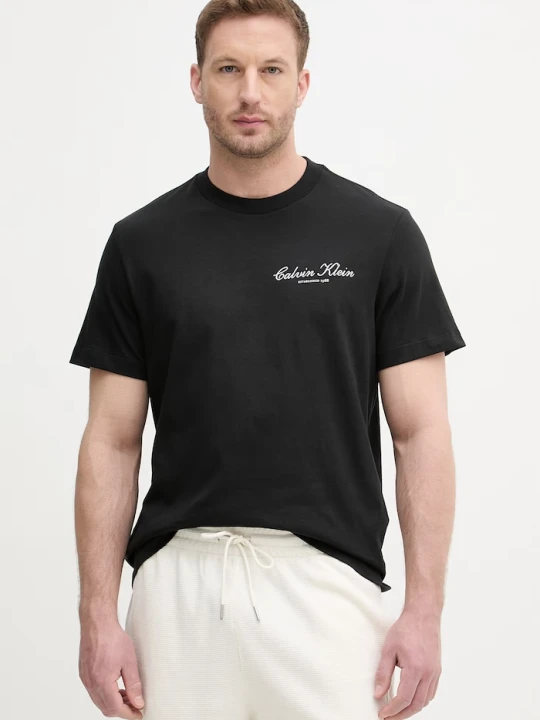 Zdjęcie produktu Calvin Klein Jeans T-shirt męski bawełniany czarny