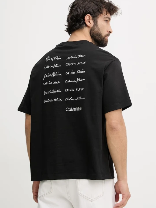 Zdjęcie produktu Calvin Klein Jeans T-shirt męski bawełniany czarny