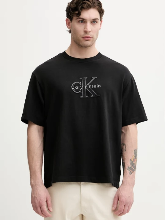 Zdjęcie produktu Calvin Klein Jeans T-shirt męski bawełniany czarny