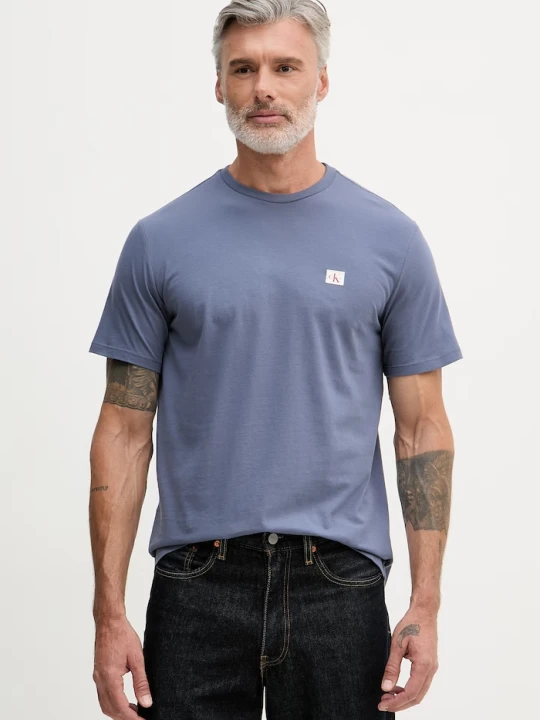 Zdjęcie produktu Calvin Klein Jeans T-shirt męski bawełniany niebieski