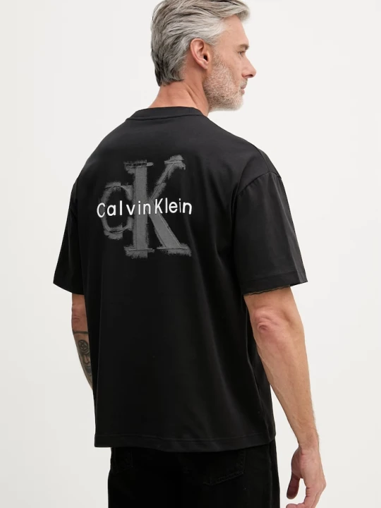 Zdjęcie produktu Calvin Klein Jeans T-shirt męski bawełniany czarny