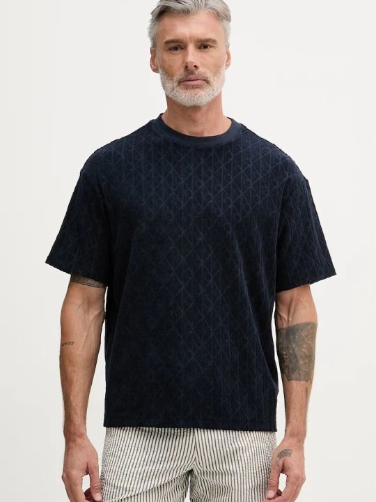 Zdjęcie produktu Calvin Klein Jeans T-shirt męski bawełniany granatowy