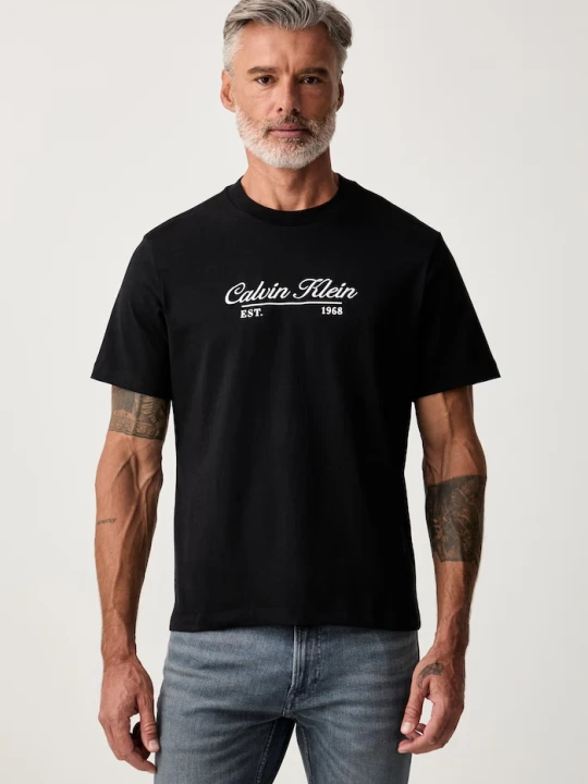 Zdjęcie produktu Calvin Klein Jeans T-shirt męski bawełniany czarny