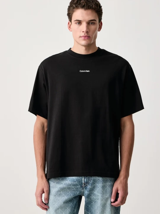 Zdjęcie produktu Calvin Klein Jeans T-shirt męski bawełniany czarny