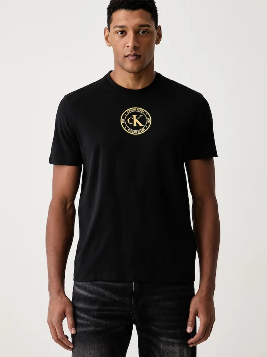 Zdjęcie produktu Calvin Klein Jeans T-shirt męski bawełniany czarny