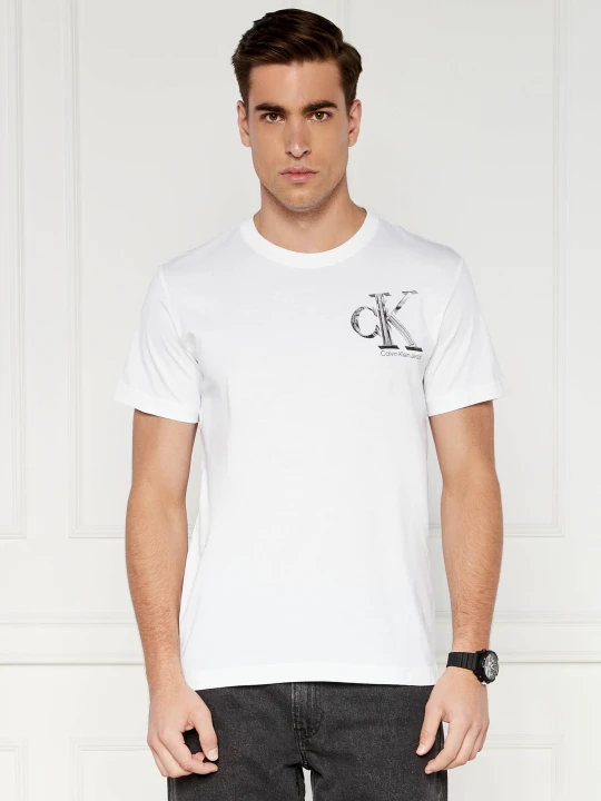 Zdjęcie produktu Calvin Klein Jeans T-shirt Monogram | Regular Fit biały