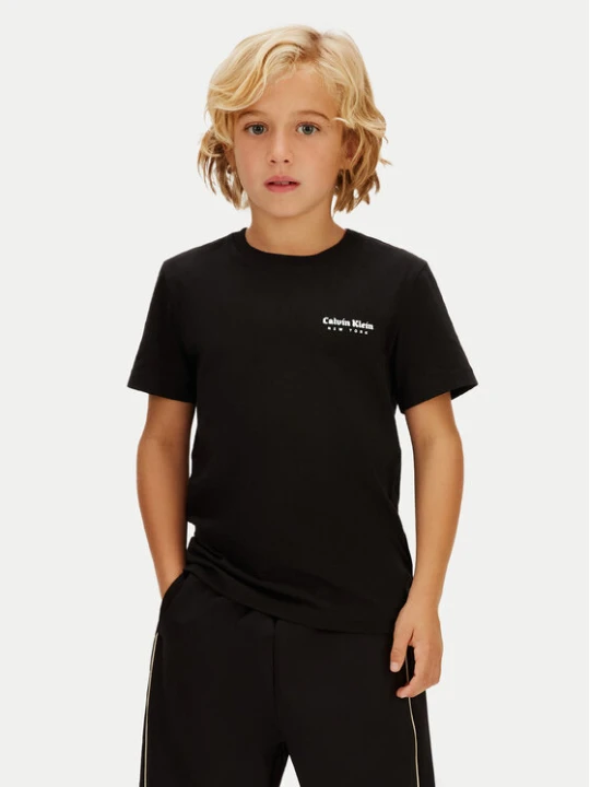 Zdjęcie produktu Calvin Klein Jeans T-Shirt Minimal Logo IB0IB02608 Czarny Regular Fit