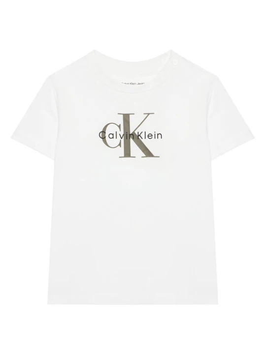 Zdjęcie produktu Calvin Klein Jeans T-Shirt Monogram IN0IN00334 Biały Regular Fit