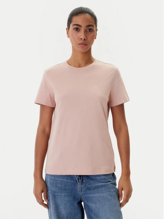 Zdjęcie produktu Calvin Klein Jeans T-Shirt Monogram LV047B224G Koralowy Regular Fit