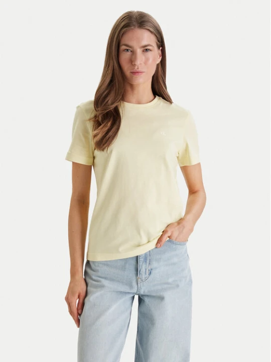 Zdjęcie produktu Calvin Klein Jeans T-Shirt Monogram LV047B224G Żółty Regular Fit