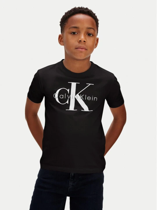 Zdjęcie produktu Calvin Klein Jeans T-Shirt Monologo LV1CKSJA33 Czarny Regular Fit