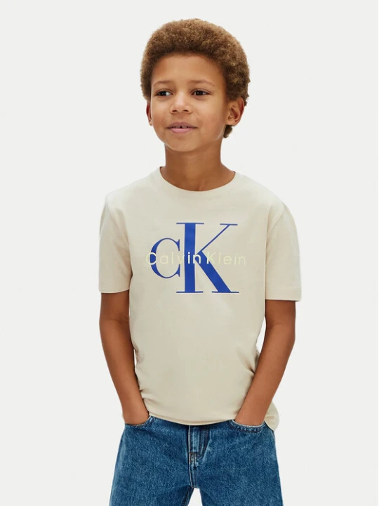 Zdjęcie produktu Calvin Klein Jeans T-Shirt Monologo LV1CKSJA33 Szary Regular Fit