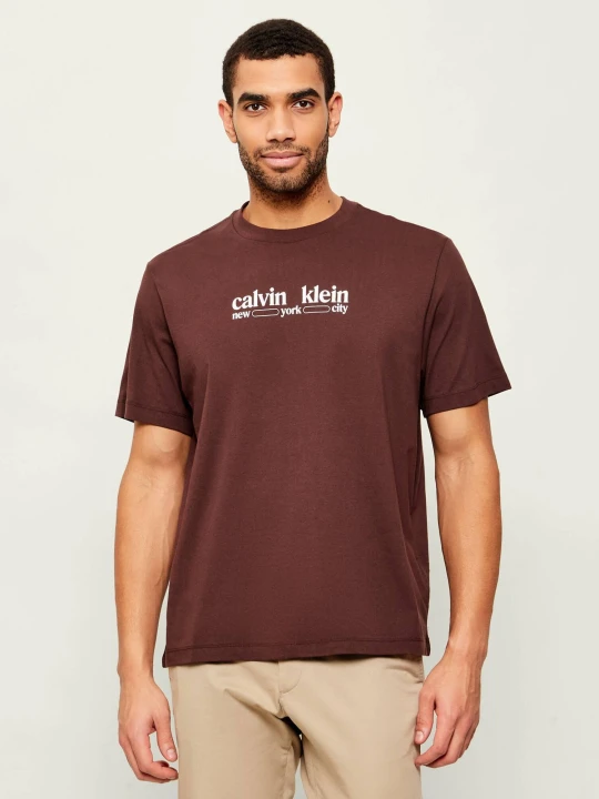 Zdjęcie produktu Calvin Klein Jeans T-shirt NYC GRAPHIC | Regular Fit brązowy