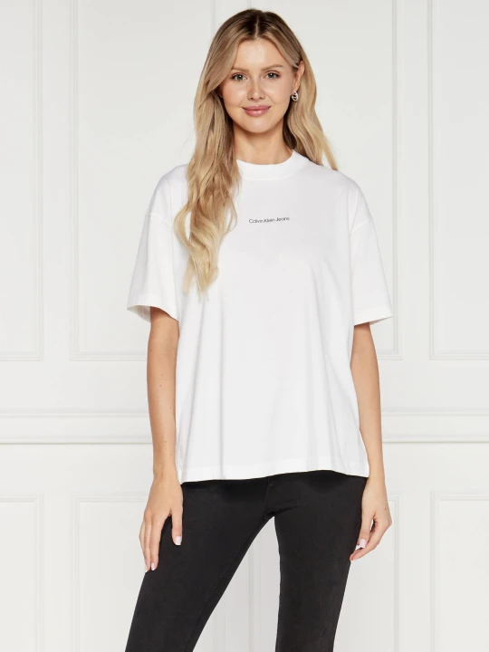 Zdjęcie produktu Calvin Klein Jeans T-shirt Photoprint | Relaxed fit biały