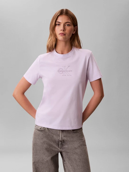 Zdjęcie produktu Calvin Klein Jeans T-shirt | Regular Fit lawendowy