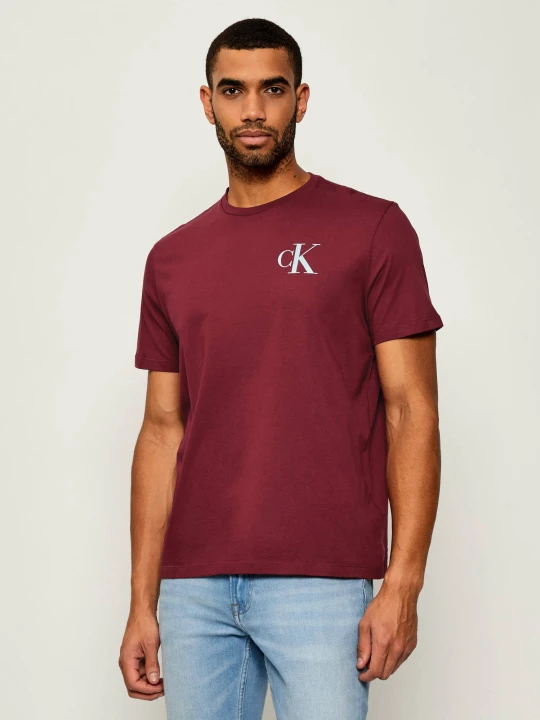 Zdjęcie produktu Calvin Klein Jeans T-shirt | Regular Fit bordowy