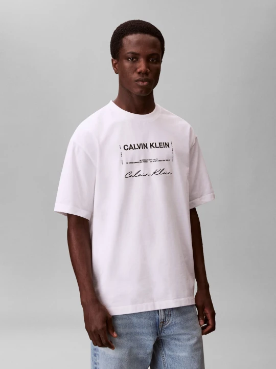 Zdjęcie produktu Calvin Klein Jeans T-shirt | Relaxed fit biały