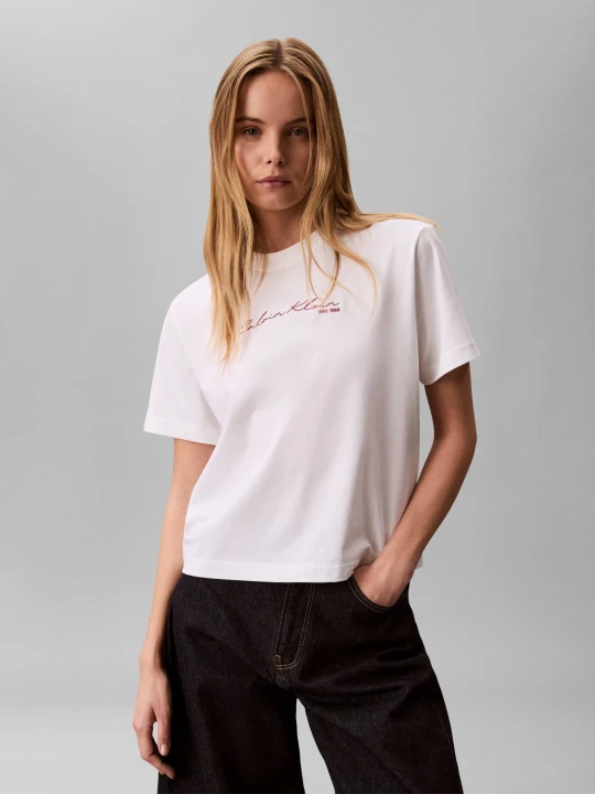 Zdjęcie produktu Calvin Klein Jeans T-shirt | Relaxed fit biały