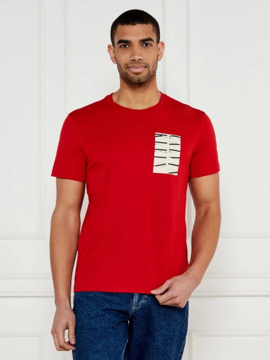 Zdjęcie produktu Calvin Klein Jeans T-shirt Serif Box Graphic | Regular Fit czerwony