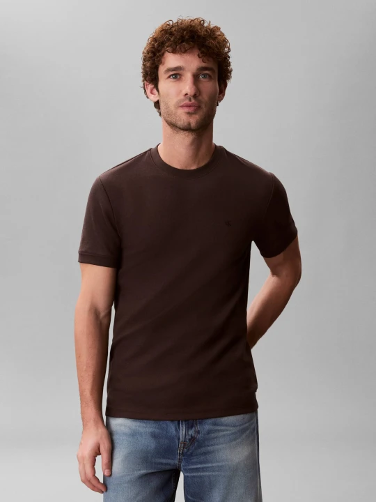 Zdjęcie produktu Calvin Klein Jeans T-shirt | Slim Fit brązowy